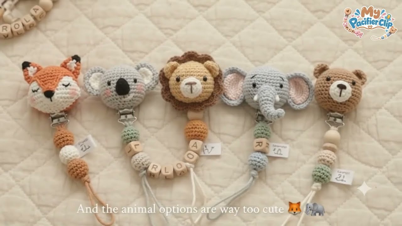 These Personalized Animal Pacifier Clips Are Too Cute