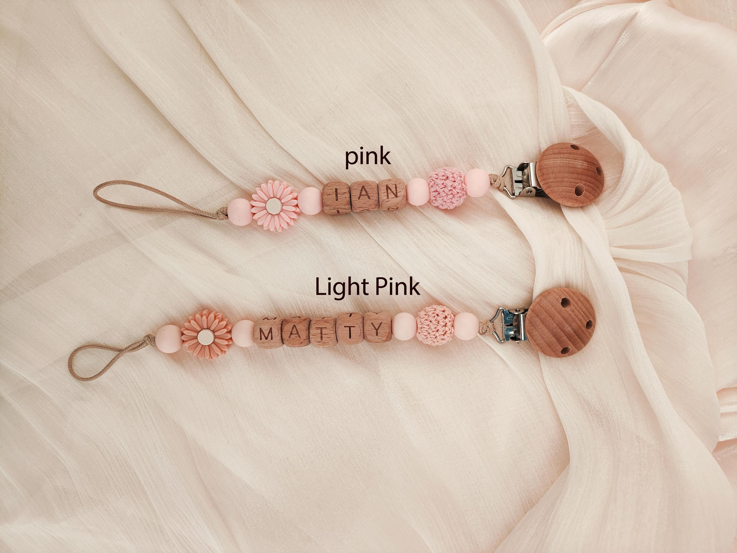 Daisy Crochet Custom Pacifier Clip - Image 5