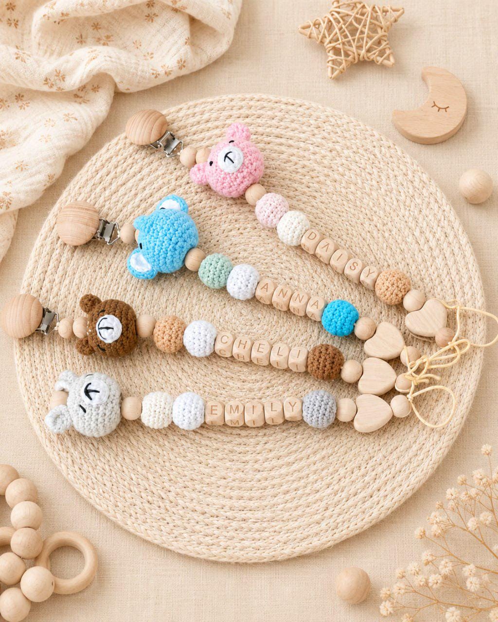 Cartoon Friends Character Mix Custom Pacifier Clip - Image 2